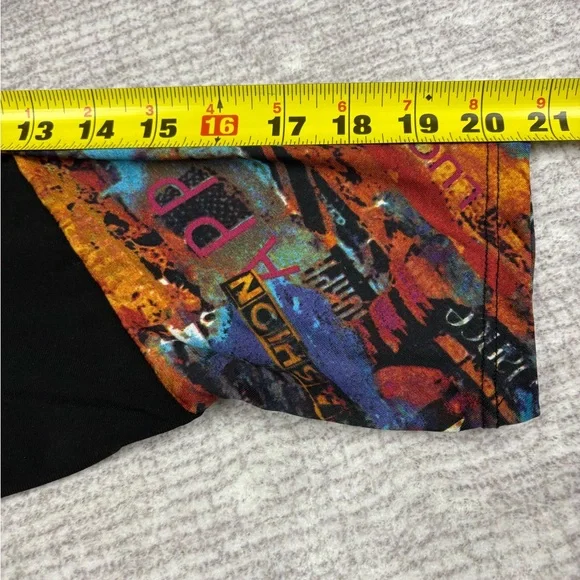 Ali Miles Womens Art To Wear Cowl Neck Top Size PXL Multicolor Long Sleeve Boho - Picture 6 of 11